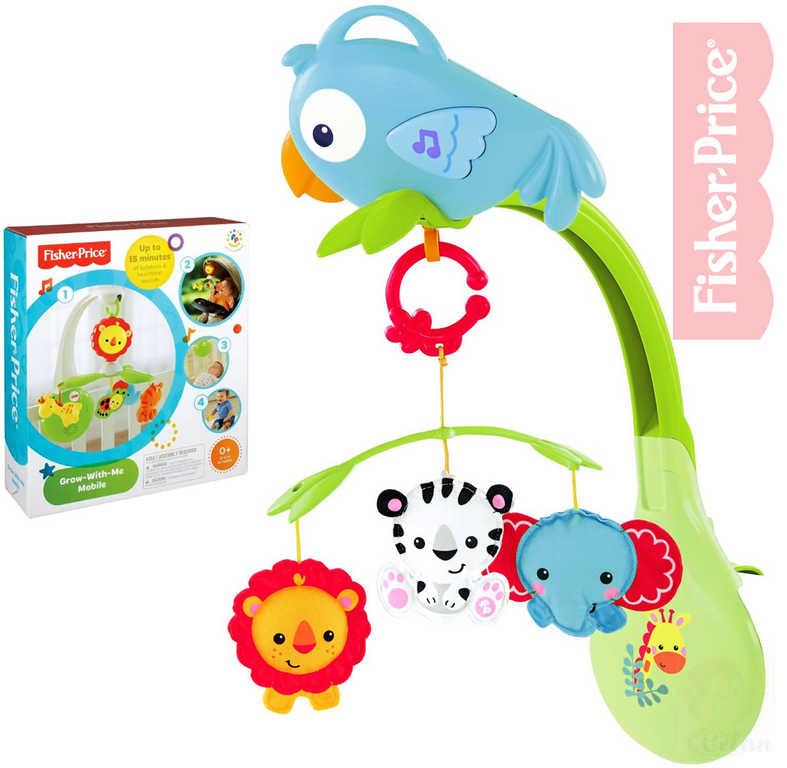 FISHER PRICE Baby zářící kolotoč se zvířátky 3v1 Rainforest