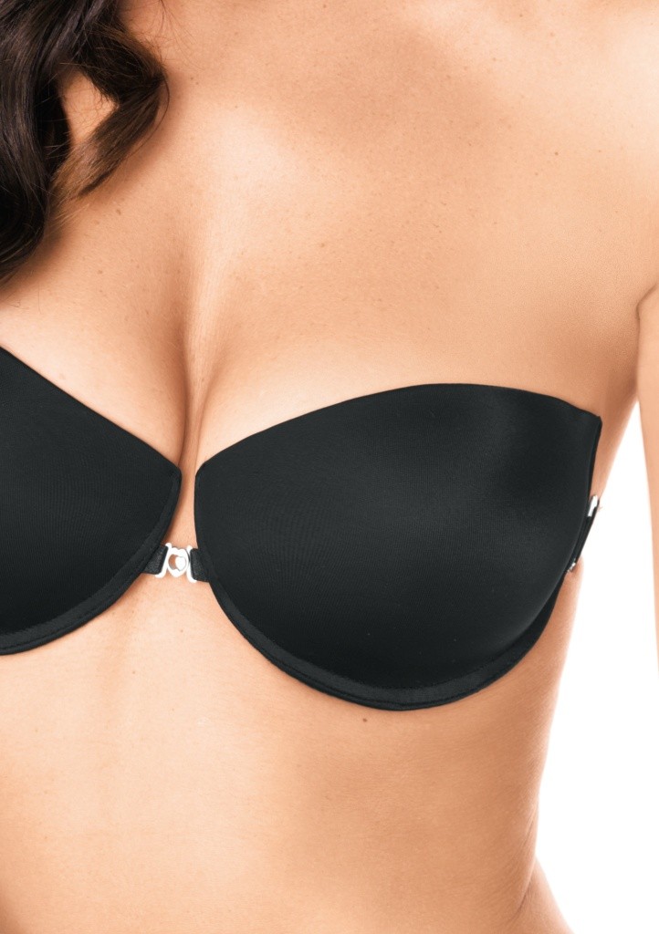 Push-up podprsenka Lormar Lynette tělová,černá 75,80B