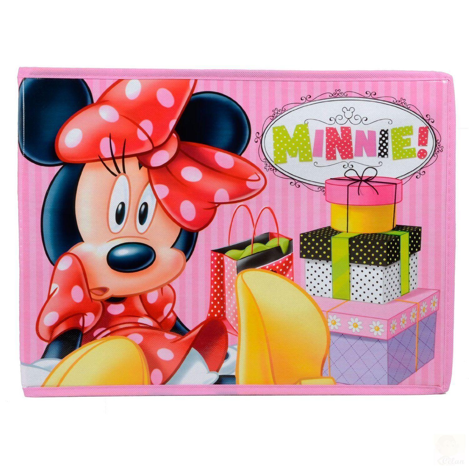 Dětská látková truhla Minnie přenosná