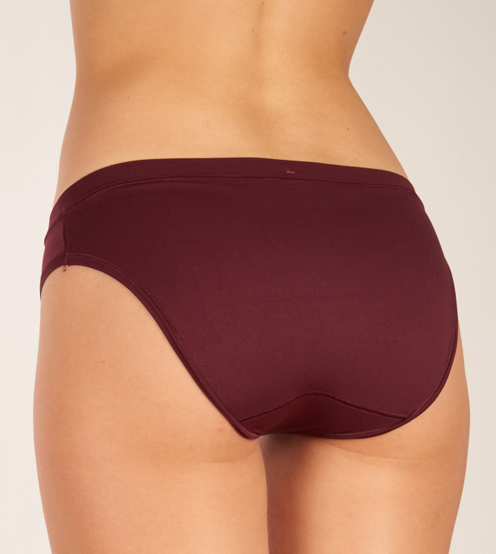 Kalhotky klasické DIM D06W6 vínová+petrolejová 2ks