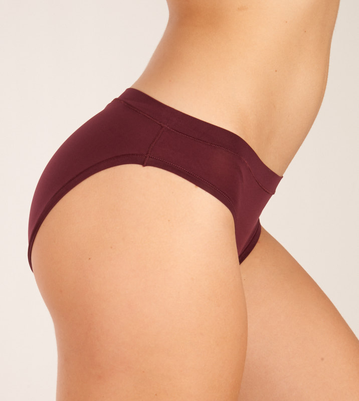 Kalhotky klasické DIM D06W6 vínová+petrolejová 2ks